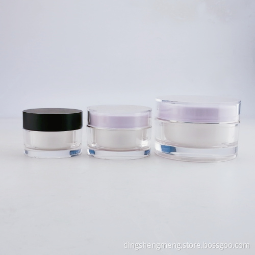 Plastic Acrylic Jar Round Eye Cream Jar